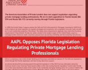 AAPL Opposes Florida Mortgage Lending Bills