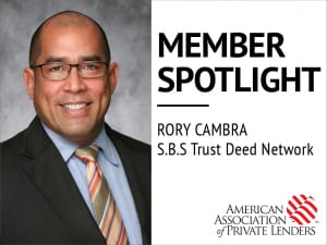 Rory Cambra, AAPL Member Spotlight. SBS Trust Deed Network