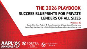The 2026 Playbook: Success Blueprints for Private Lenders of all Sizes